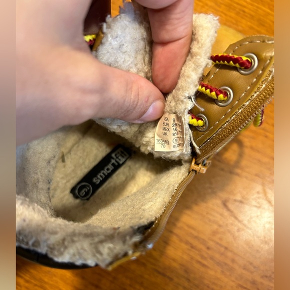 Smart fit | “tan boys” fleece waterproof boots | size 9 - Picture 11 of 13